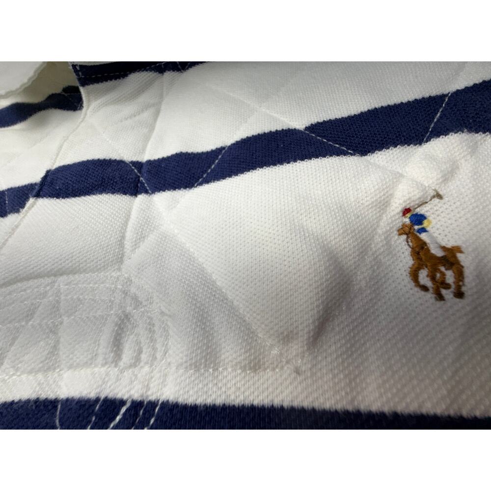 Polo Ralph Lauren Stripe Polo Shirt Cotton L Rugby - Picture 6 of 10